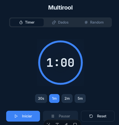 Captura do app Roll and Tick